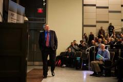 Professor Eric Lander delivers the Killian Award Lecture; photo: Jake Belcher